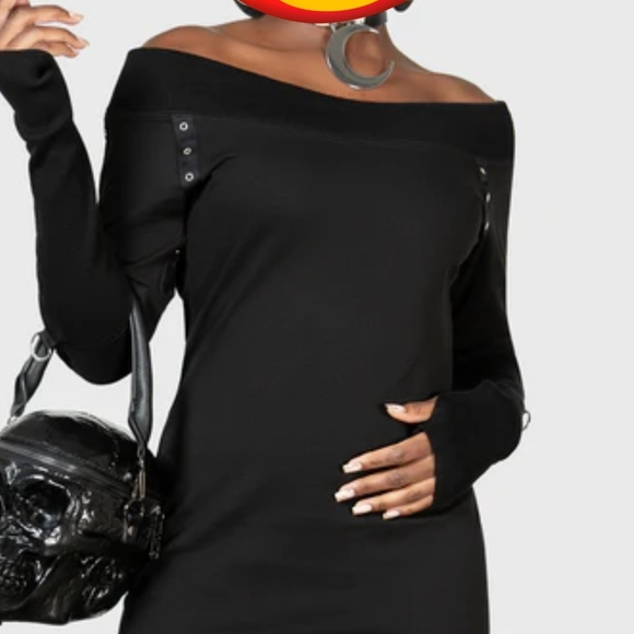 KILLSTAR Wicked Riffs Sweater Dress- Long Sleeve - Picture 4 of 11